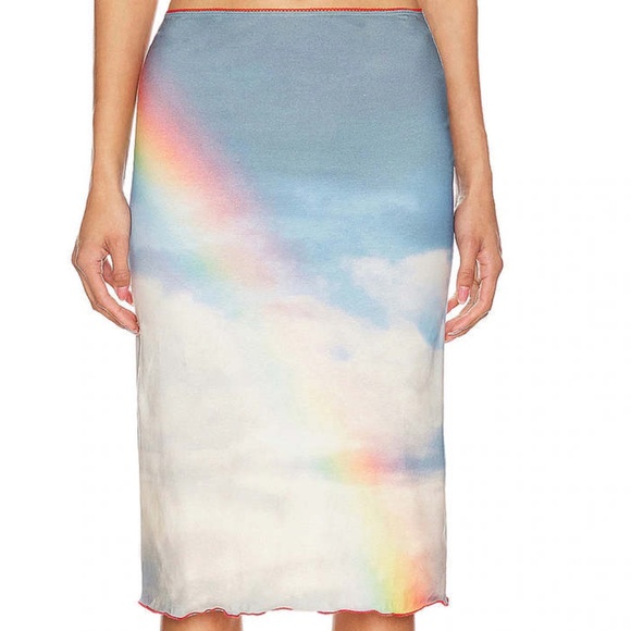 Tyler McGillivary Somewhere Midi Skirt in Dandelion XL NWT - Picture 1 of 5